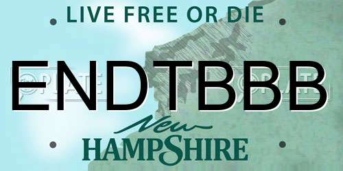 ENDTBBB New Hampshire License Plate