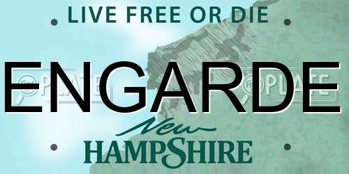 ENGARDE New Hampshire License Plate