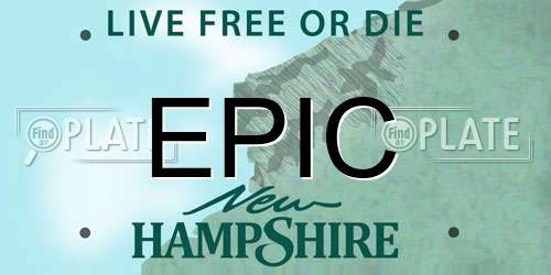 EPIC New Hampshire License Plate