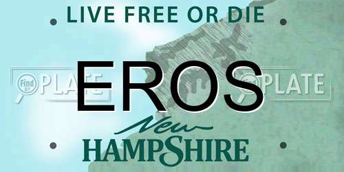 EROS New Hampshire License Plate