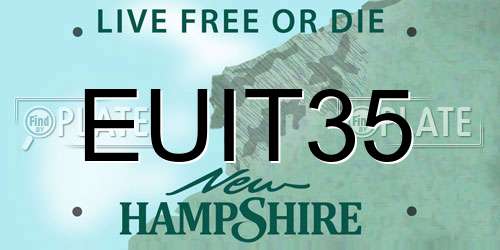 EUIT35 New Hampshire License Plate