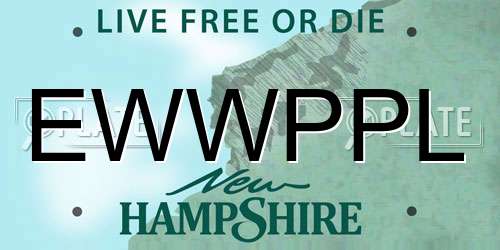 EWWPPL New Hampshire License Plate
