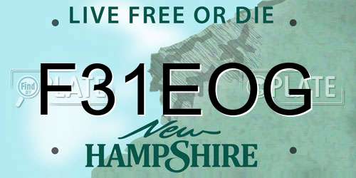 F31EOG New Hampshire License Plate