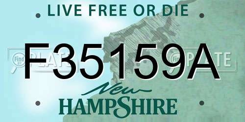 F35159A New Hampshire License Plate