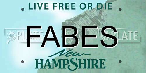 FABES New Hampshire License Plate