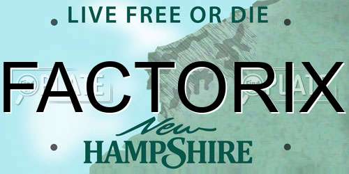 FACTORIX New Hampshire License Plate