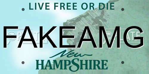 FAKEAMG New Hampshire License Plate