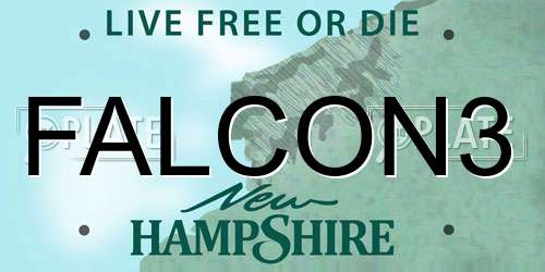 FALCON3 New Hampshire License Plate
