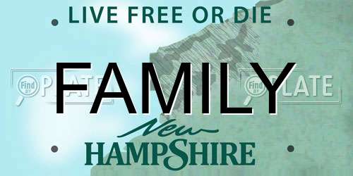 FAMILY New Hampshire License Plate