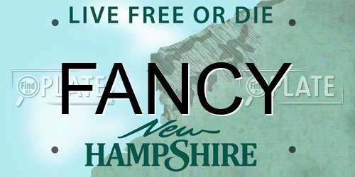 FANCY New Hampshire License Plate