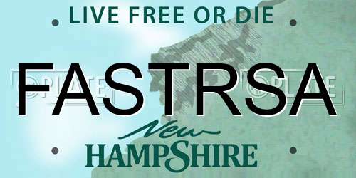 FASTRSA New Hampshire License Plate