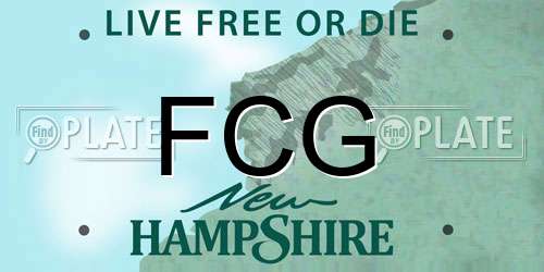 FCG New Hampshire License Plate