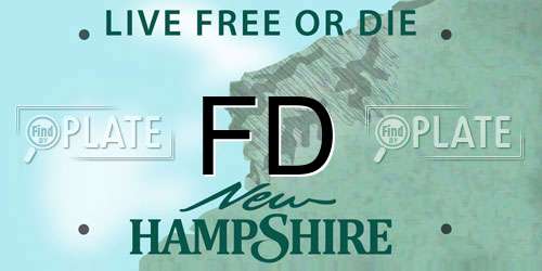 FD New Hampshire License Plate