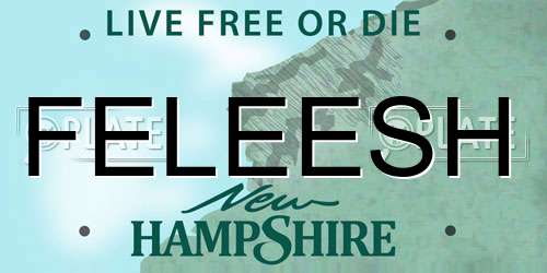 FELEESH New Hampshire License Plate