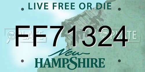 FF71324 New Hampshire License Plate