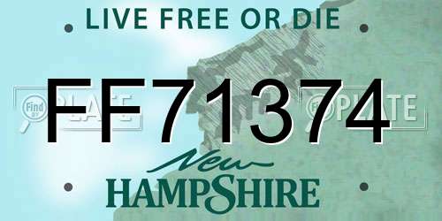 FF71374 New Hampshire License Plate