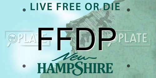 FFDP New Hampshire License Plate