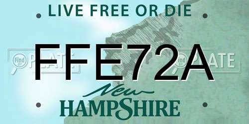 FFE72A New Hampshire License Plate