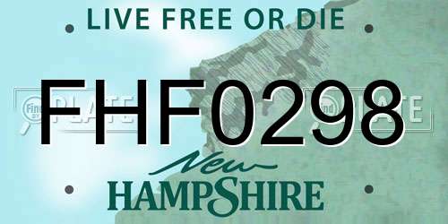 FHF0298 New Hampshire License Plate