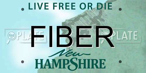 FIBER New Hampshire License Plate