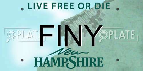 FINY New Hampshire License Plate