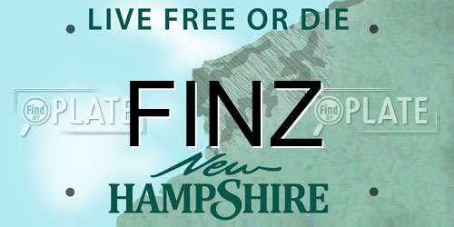 FINZ New Hampshire License Plate