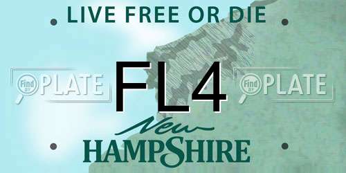 FL4 New Hampshire License Plate