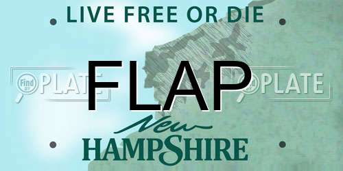 FLAP New Hampshire License Plate