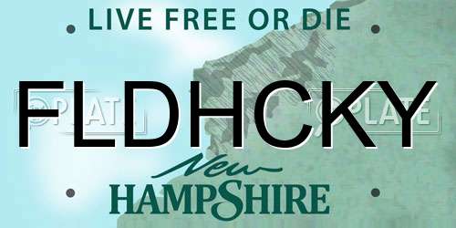 FLDHCKY New Hampshire License Plate