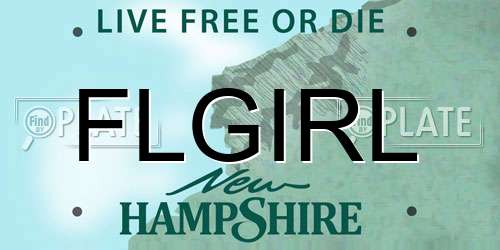 FLGIRL New Hampshire License Plate