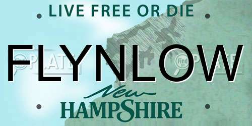 FLYNLOW New Hampshire License Plate