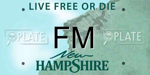 FM New Hampshire License Plate