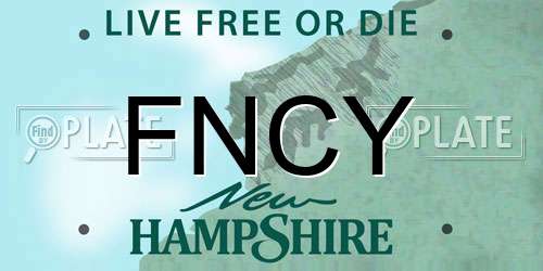 FNCY New Hampshire License Plate