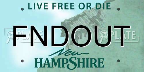 FNDOUT New Hampshire License Plate