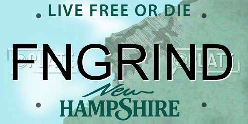 FNGRIND New Hampshire License Plate