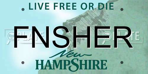 FNSHER New Hampshire License Plate
