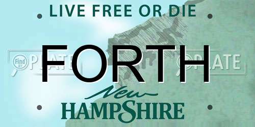 FORTH New Hampshire License Plate