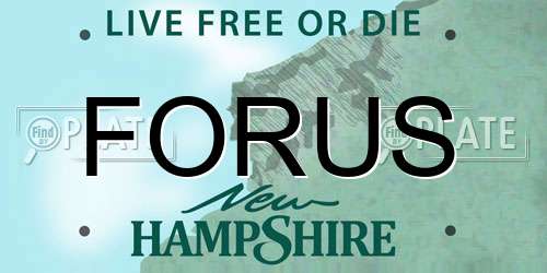 FORUS New Hampshire License Plate