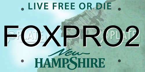 FOXPRO2 New Hampshire License Plate