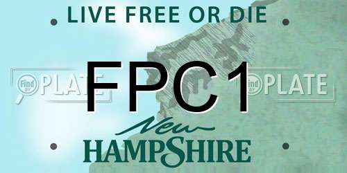 FPC1 New Hampshire License Plate