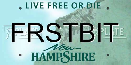 FRSTBIT New Hampshire License Plate