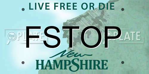 FSTOP New Hampshire License Plate