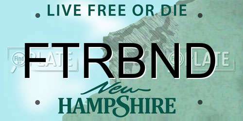 FTRBND New Hampshire License Plate