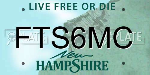 FTS6MC New Hampshire License Plate