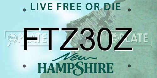 FTZ30Z New Hampshire License Plate