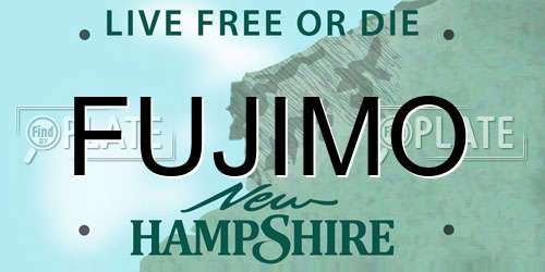 FUJIMO New Hampshire License Plate