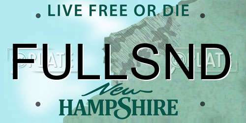 FULLSND New Hampshire License Plate