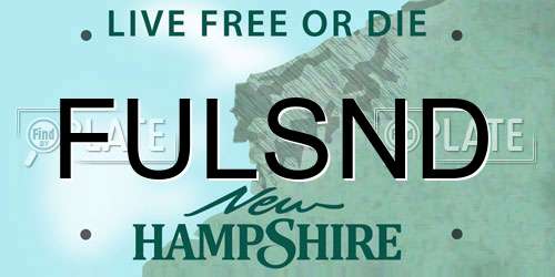 FULSND New Hampshire License Plate