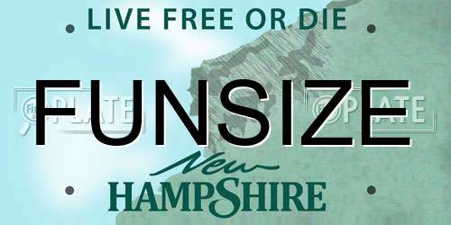 FUNSIZE New Hampshire License Plate
