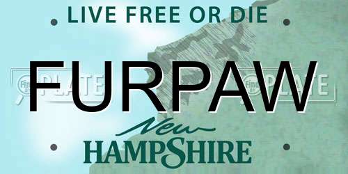 FURPAW New Hampshire License Plate